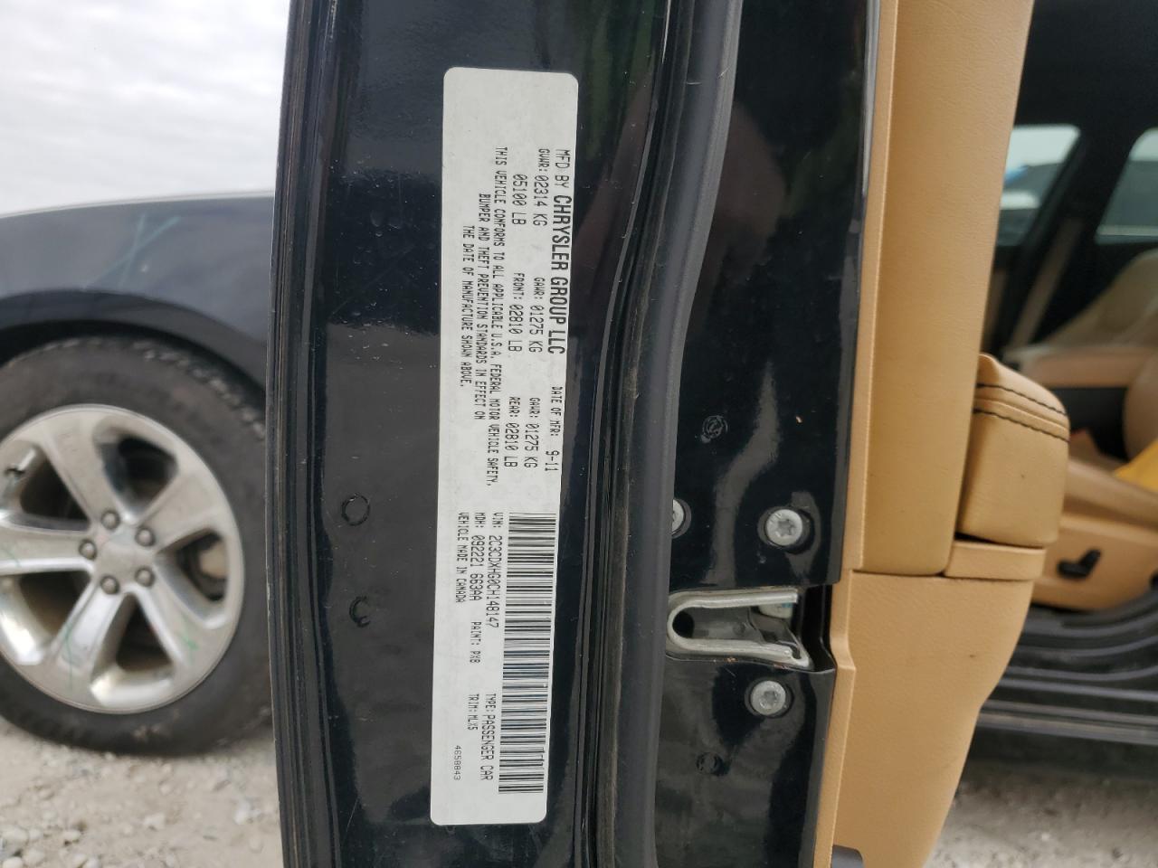 2012 Dodge Charger VIN 2C3CDXHG0CH148147 Copart auction photo, all over damage thumbnail 13