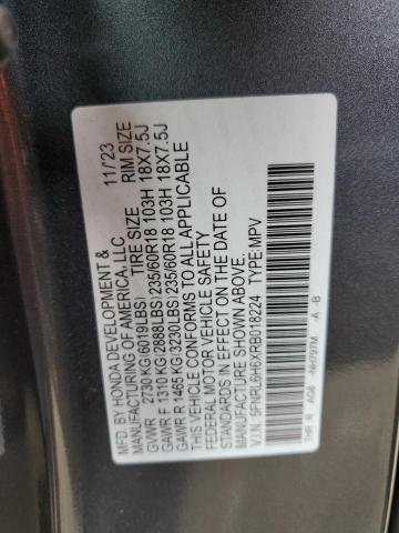 2024 Honda Odyssey VIN 5FNRL6H6XRB018224 Copart auction photo, front end damage thumbnail 13