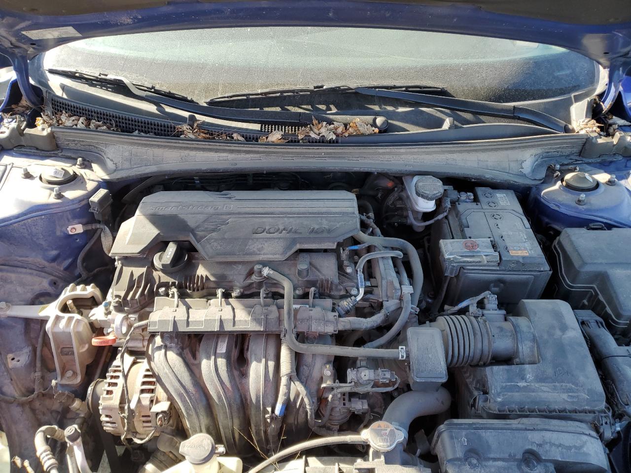 2021 Hyundai Elantra VIN KMHLM4AG7MU196162 Copart auction photo, front end / side damage thumbnail 11