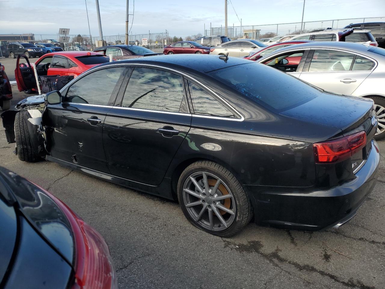 2017 Audi A6 VIN WAUG8AFC2HN084400 Copart auction photo, front end / side damage thumbnail 2