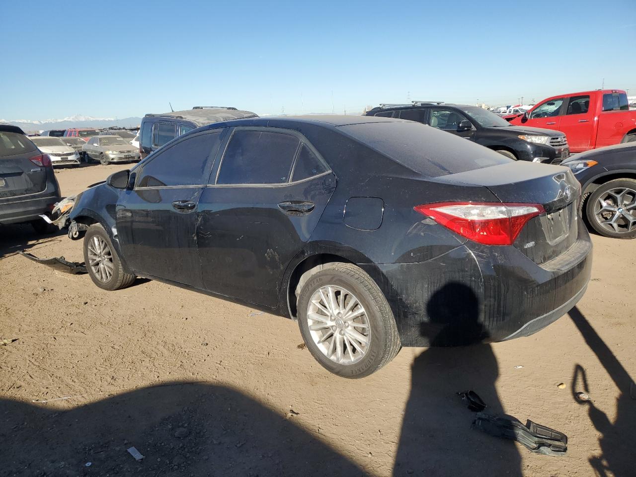 2014 Toyota Corolla VIN 5YFBURHE6EP105155 Copart auction photo, front end damage thumbnail 2
