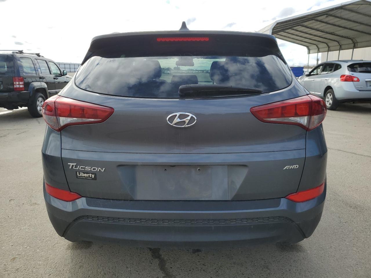 2018 Hyundai Tucson VIN KM8J3CA49JU646819 Copart auction photo, front end damage thumbnail 6