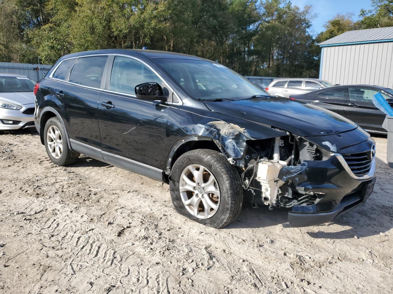 2015 Mazda CX-9 VIN JM3TB2CA0F0447452 Copart auction photo, front end / side damage thumbnail 4