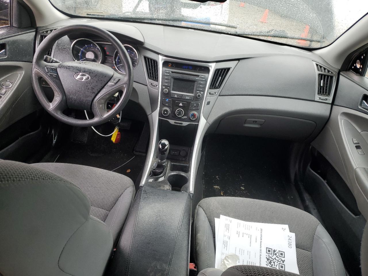 2014 Hyundai Sonata VIN 5NPEB4AC2EH827539 Copart auction photo, front end damage thumbnail 8
