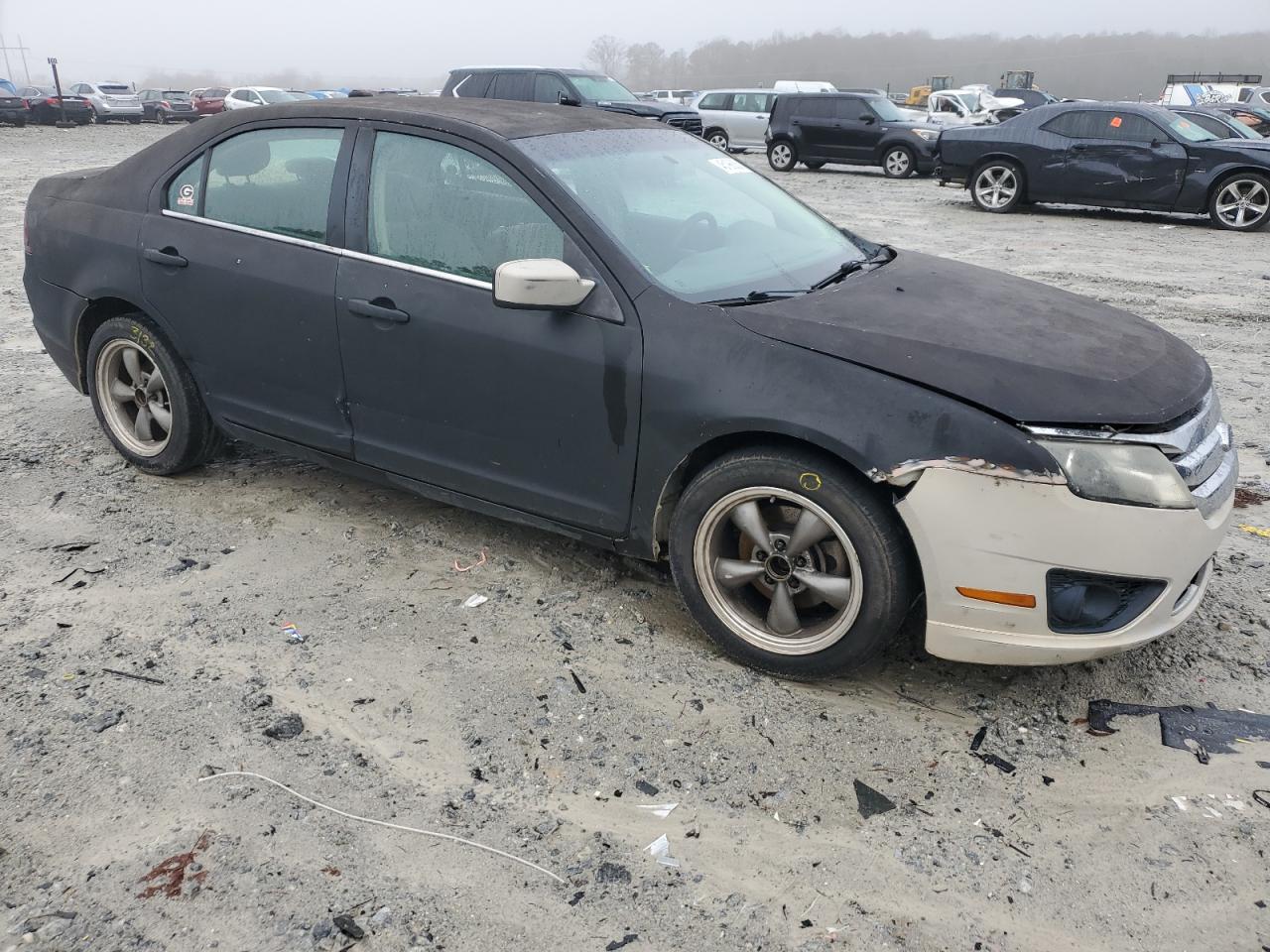 2011 Ford Fusion VIN 3FAHP0HA4BR202263 Copart auction photo, side / front end damage thumbnail 4