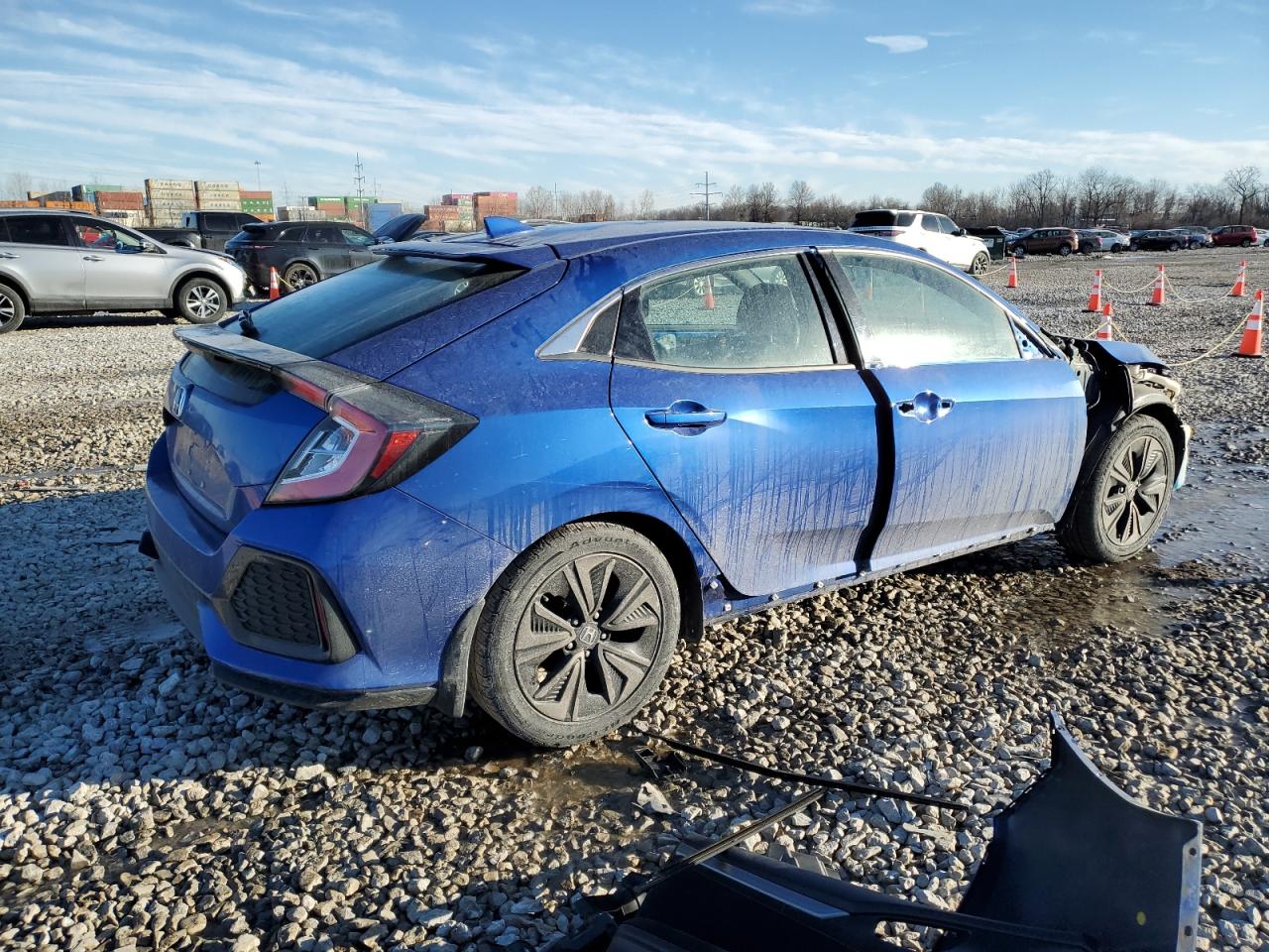 2018 Honda Civic VIN SHHFK7H57JU235977 Copart auction photo, front end damage thumbnail 3