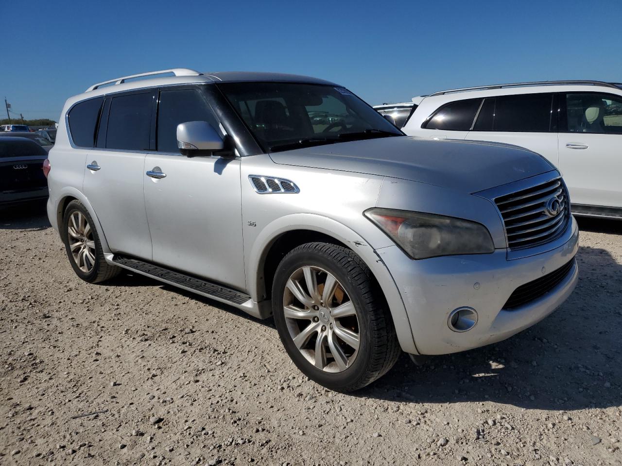 2014 Infiniti QX80 VIN JN8AZ2NFXE9551420 Copart auction photo, minor dent/scratches damage thumbnail 4