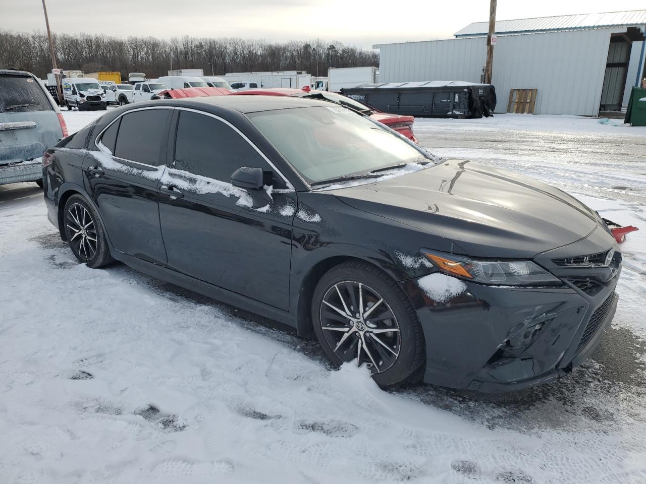 2022 Toyota Camry VIN 4T1G11BK0NU052112 Copart auction photo, side / front end damage thumbnail 4