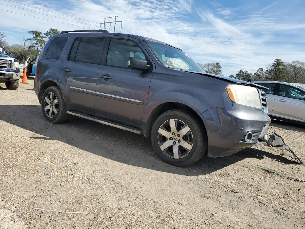 2014 Honda Pilot VIN 5FNYF3H9XEB021890 Copart auction photo, front end damage thumbnail 4