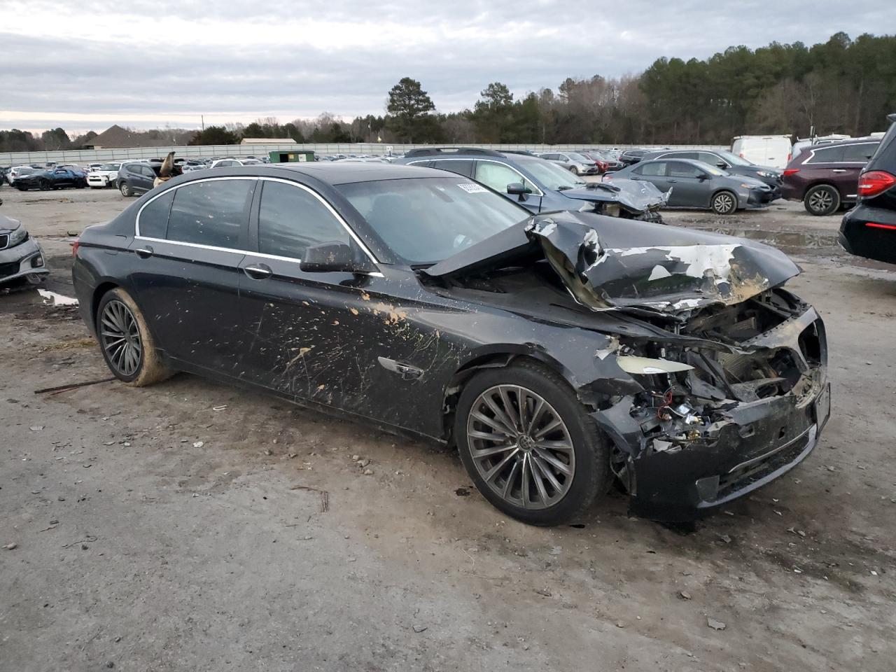 2011 BMW 7er VIN WBAKB4C50BC392963 Copart auction photo, front end damage thumbnail 4