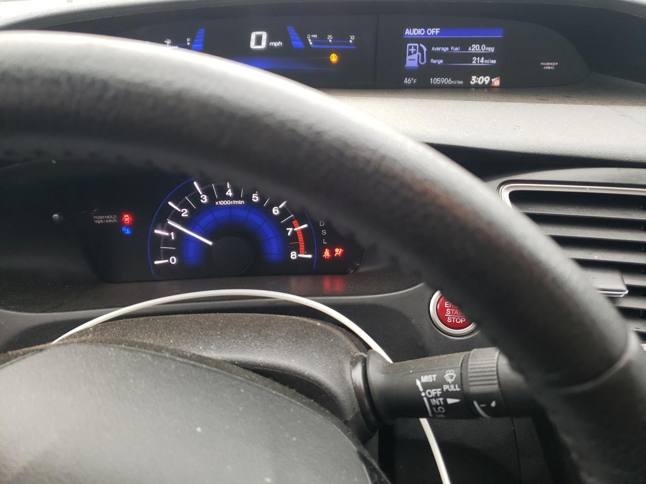 2014 Honda Civic VIN 19XFB2F99EE008232 Copart auction photo, side damage thumbnail 9