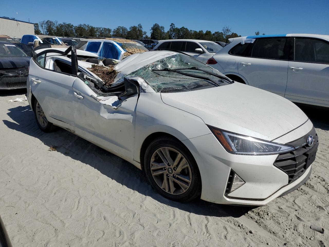 2020 Hyundai Elantra VIN 5NPD84LF0LH525102 Copart auction photo, top/roof damage thumbnail 4