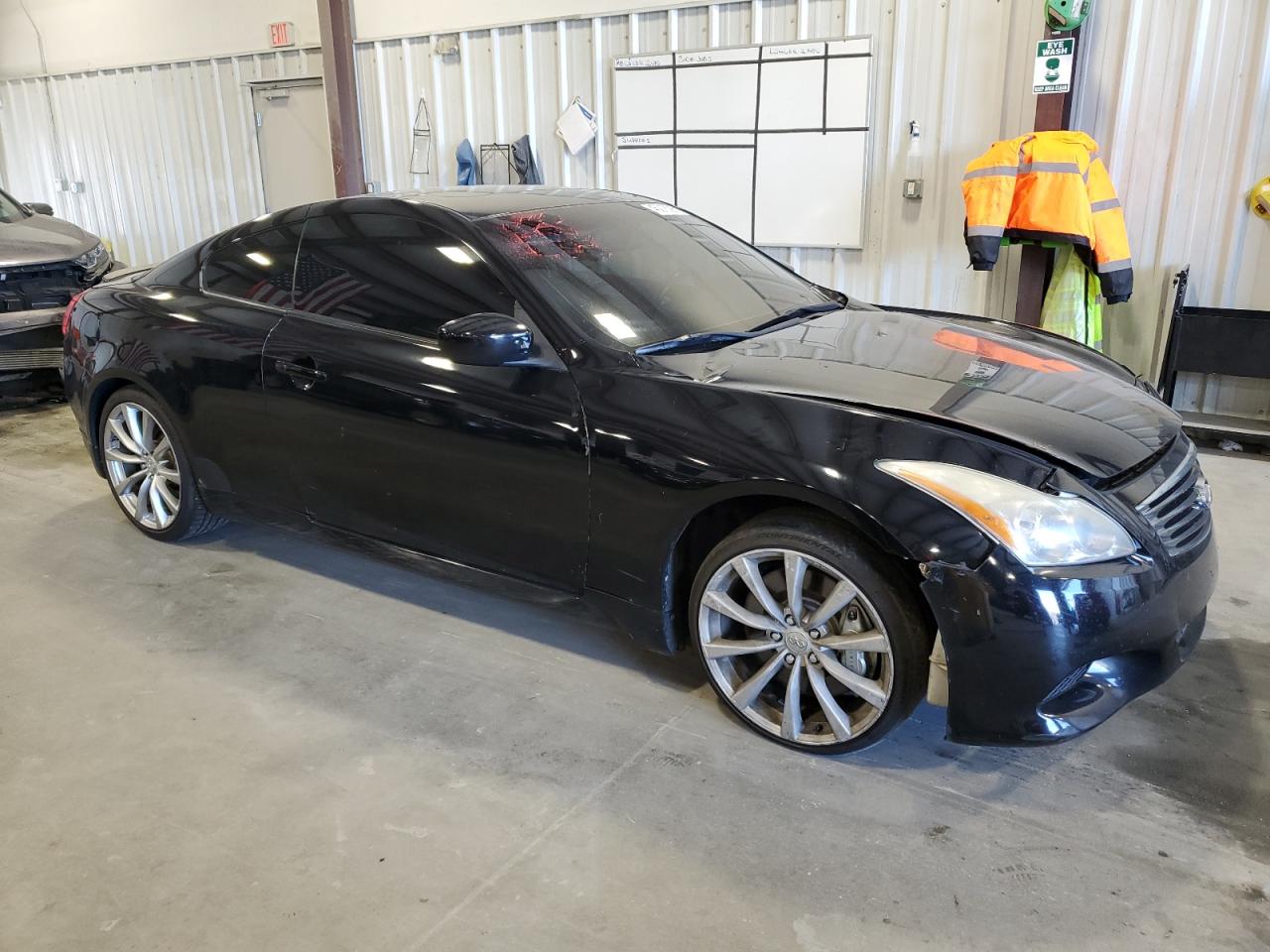 2010 Infiniti G VIN JN1CV6EK2AM102232 Copart auction photo, front end / side damage thumbnail 4
