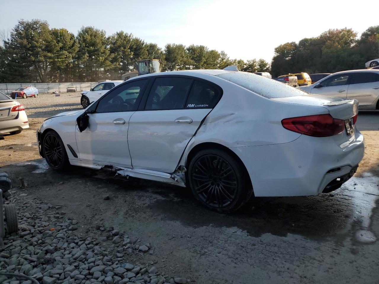 2018 BMW M5 VIN WBAJB9C53JB036312 Copart auction photo, front end damage thumbnail 2
