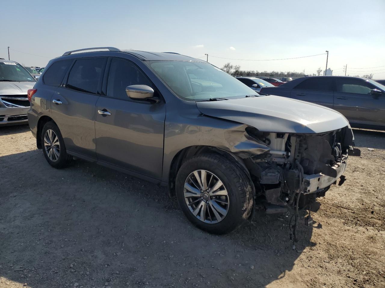 2019 Nissan Pathfinder VIN 5N1DR2MN7KC608555 Copart auction photo, front end damage thumbnail 4