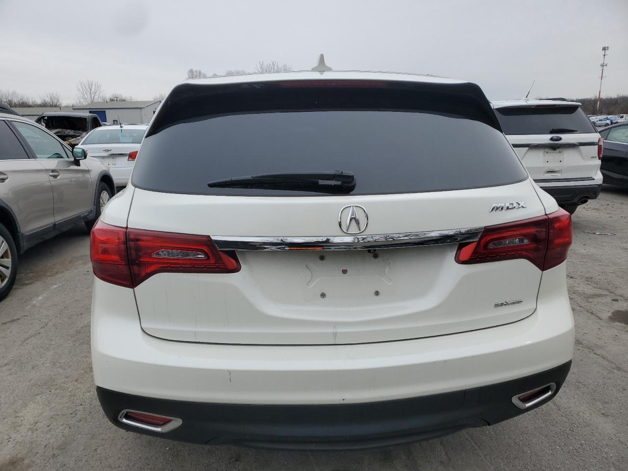 2016 Acura MDX VIN 5FRYD4H41GB030091 Copart auction photo, front end damage thumbnail 6