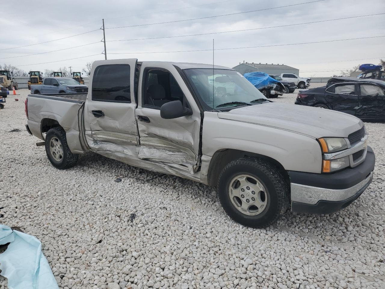 2004 Chevrolet Silverado VIN 2GCEC13T541382190 Copart auction photo, side damage thumbnail 4