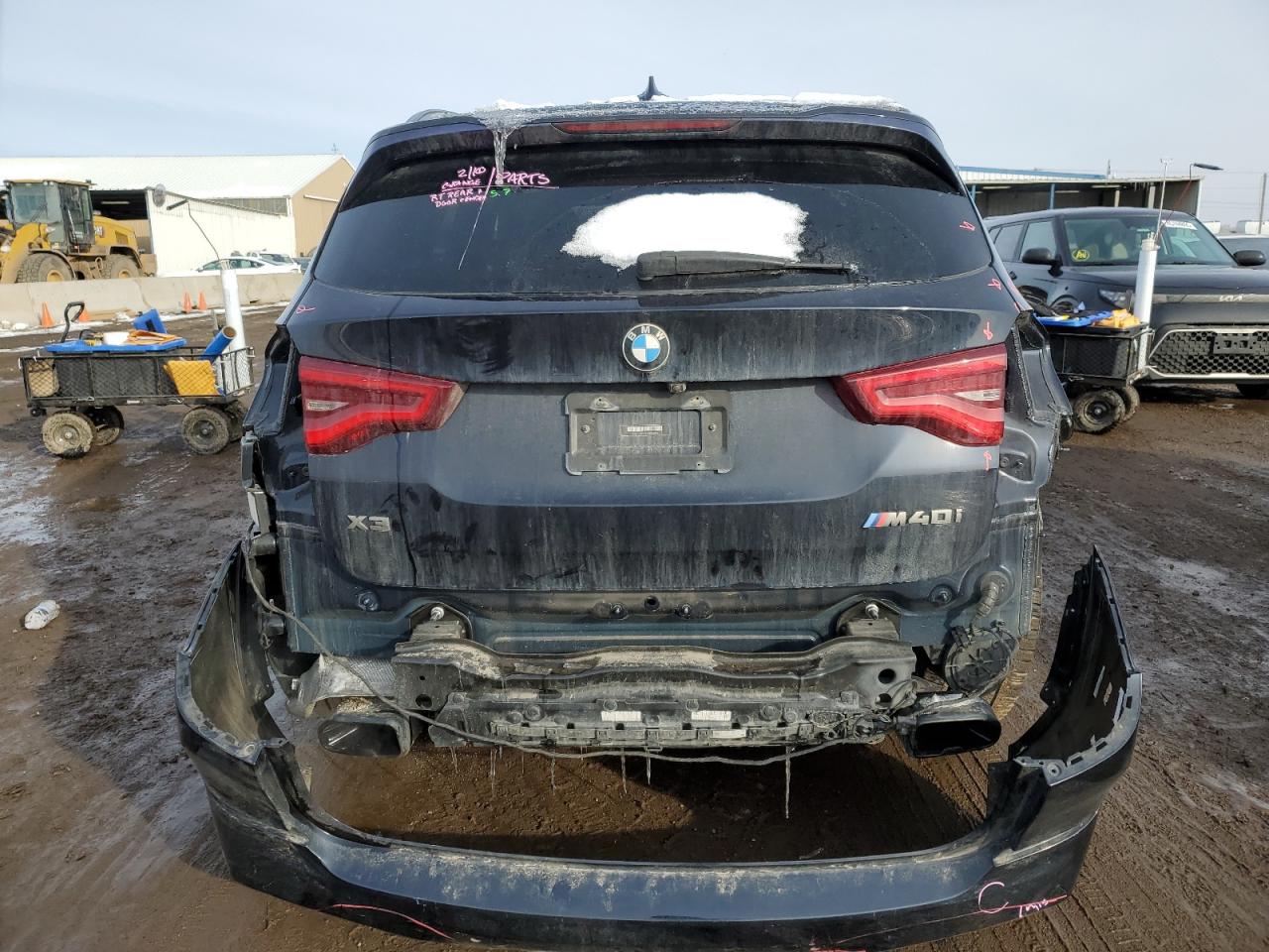 2021 BMW X3 VIN 5UXTY9C01M9D96500 Copart auction photo, side / rear end damage thumbnail 6
