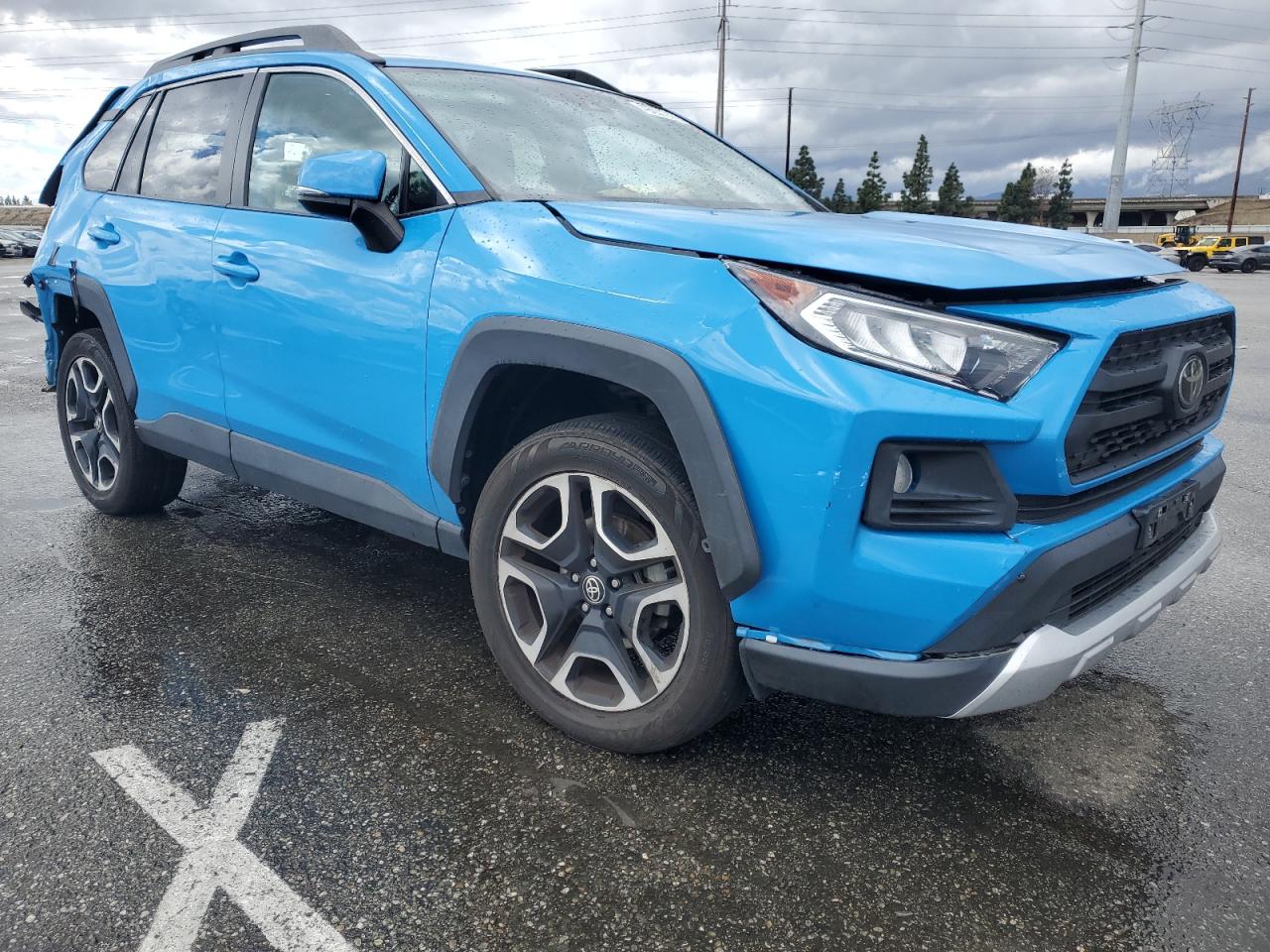 2021 Toyota RAV 4 VIN 2T3J1RFVXMW170585 Copart auction photo, rear end damage thumbnail 4