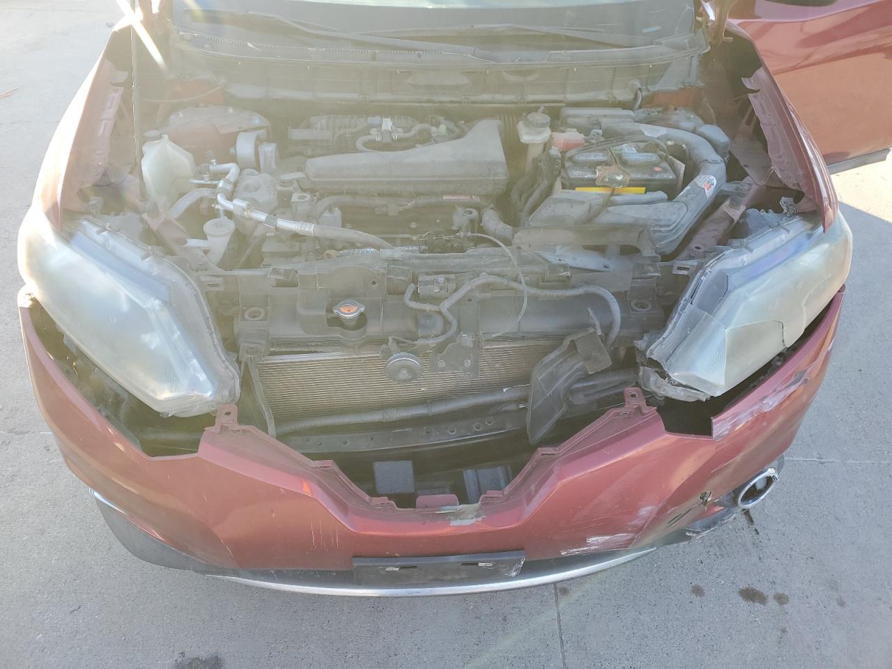 2014 Nissan Rogue VIN 5N1AT2MT6EC860644 Copart auction photo, front end / rear end damage thumbnail 12