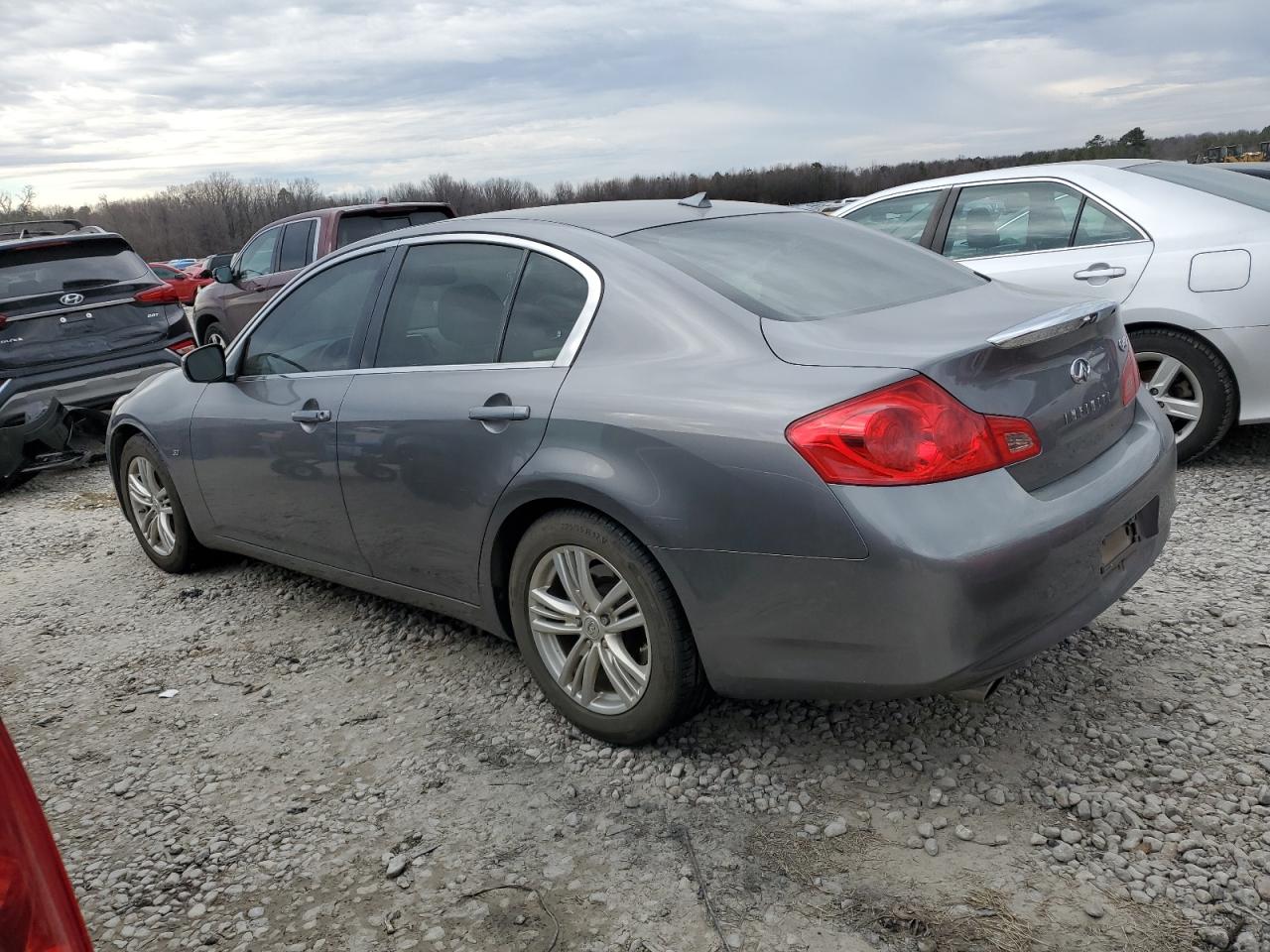 2015 Infiniti Q40 VIN JN1CV6AP5FM502228 Copart auction photo, vandalism damage thumbnail 2