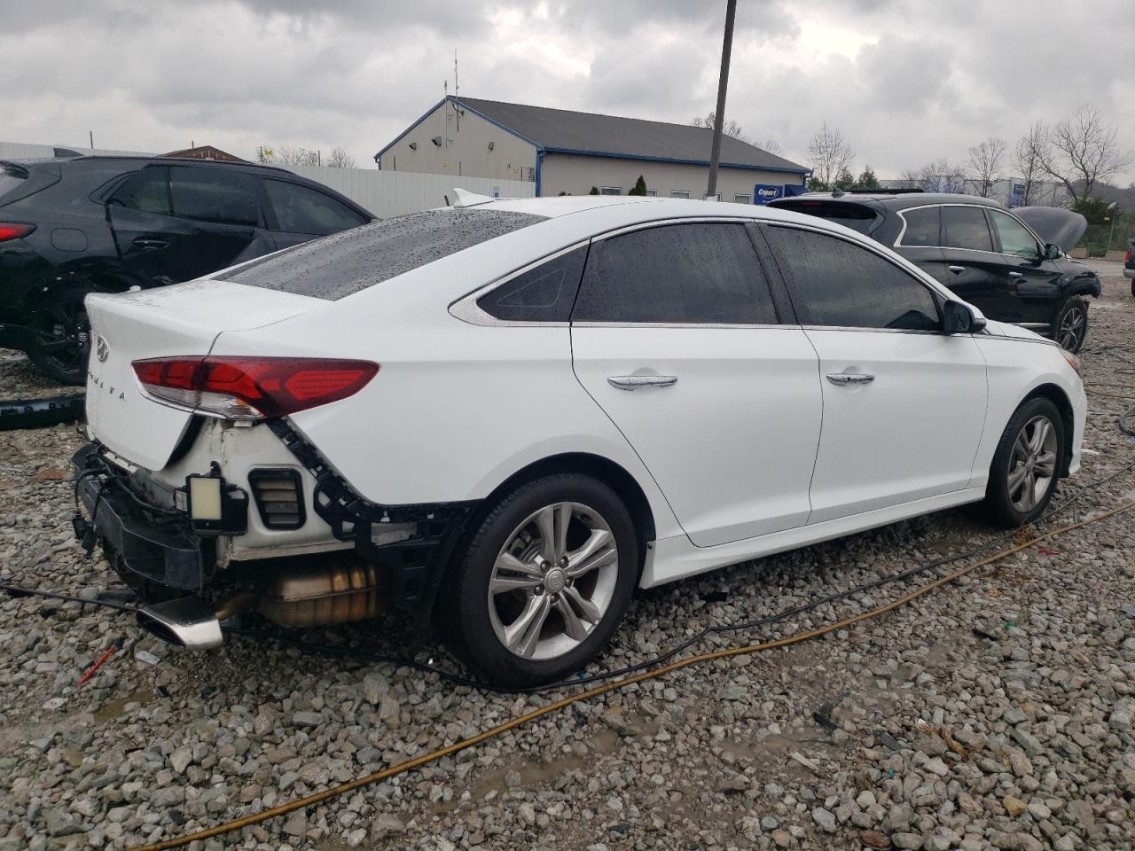 2018 Hyundai Sonata VIN 5NPE34AF3JH676728 Copart auction photo, rear end damage thumbnail 3