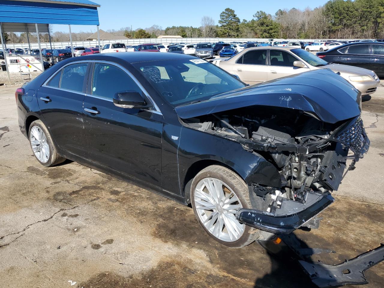 2023 Cadillac CT4 VIN 1G6DF5RK6P0132601 Copart auction photo, front end / side damage thumbnail 4