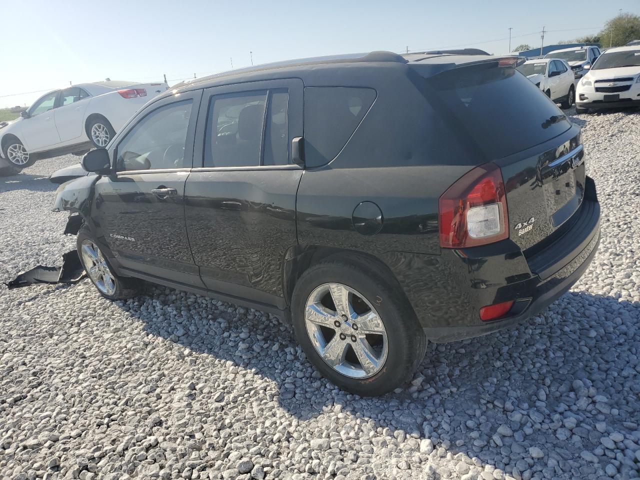 2014 Jeep Compass VIN 1C4NJDEB4ED792593 Copart auction photo, front end / hail damage thumbnail 2