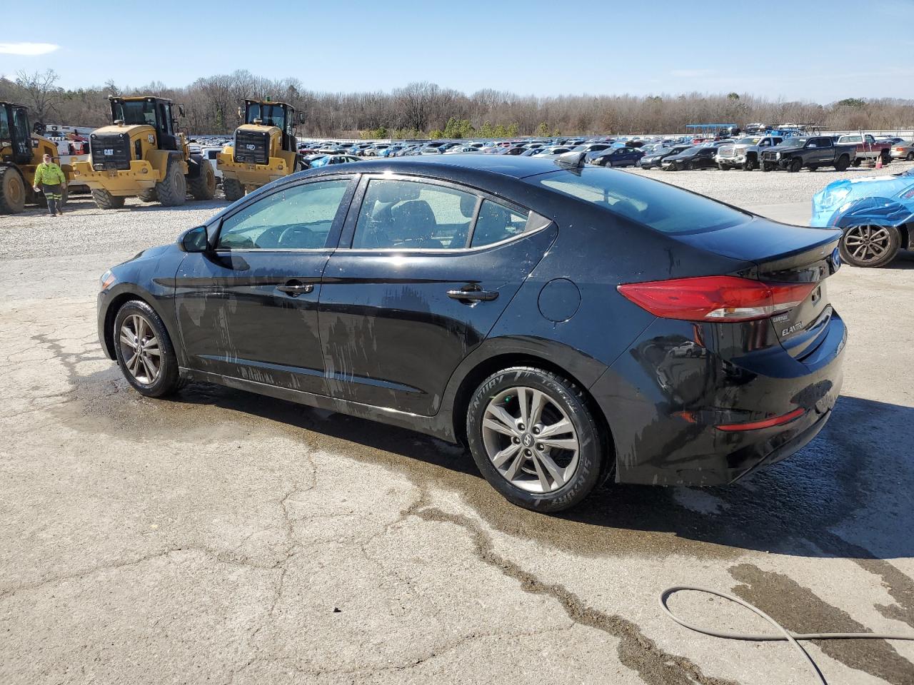 2017 Hyundai Elantra VIN 5NPD84LF5HH002374 Copart auction photo, vandalism damage thumbnail 2