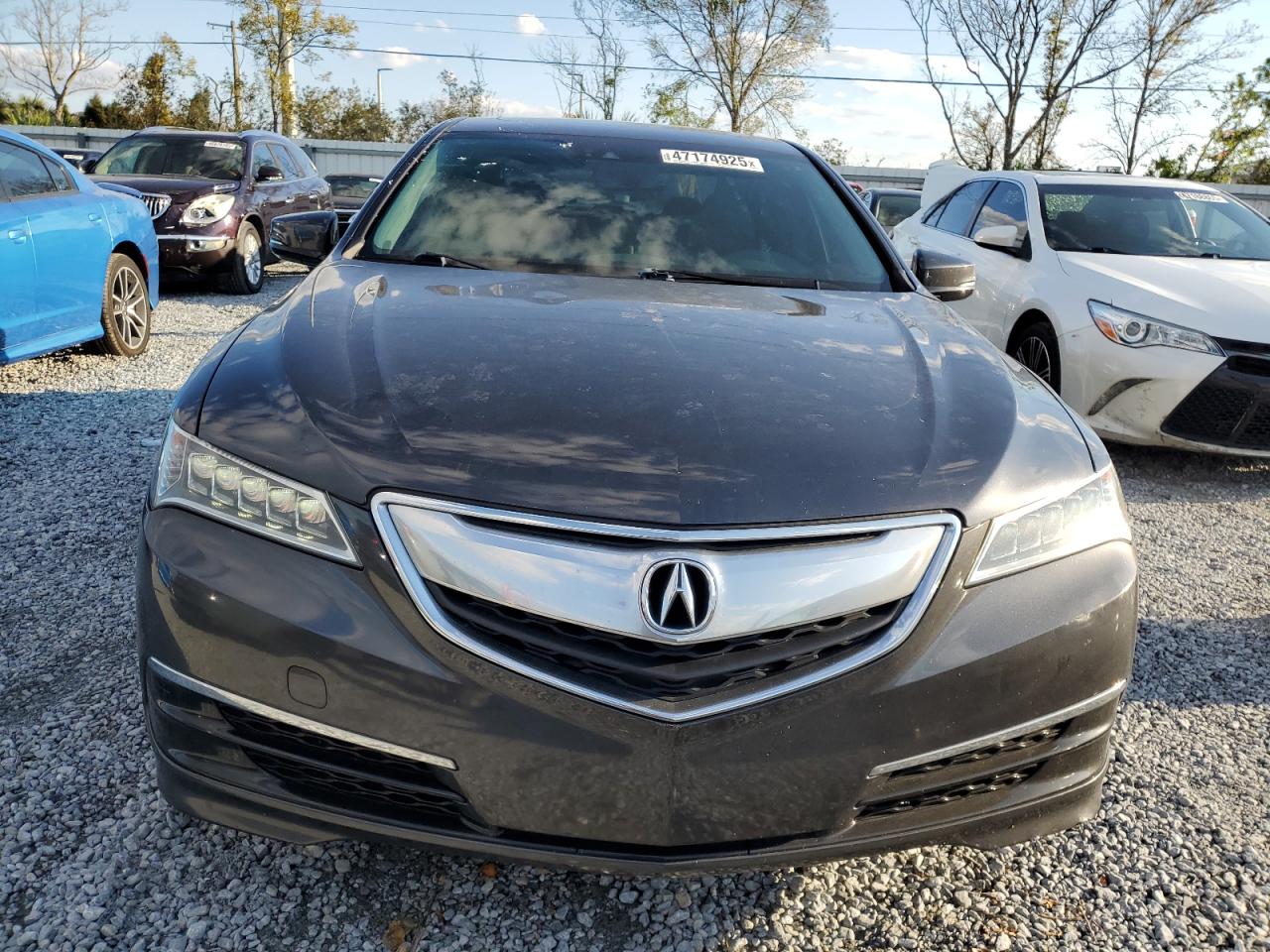 2015 Acura TLX VIN 19UUB1F56FA023372 Copart auction photo, rear end / front end damage thumbnail 5