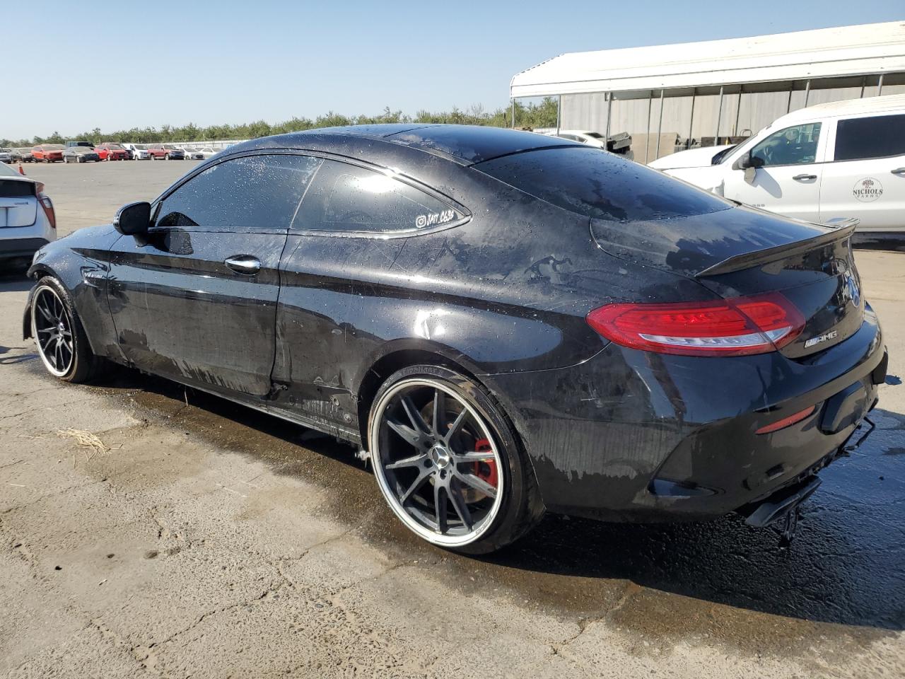 2018 Mercedes-Benz C-klasse VIN WDDWJ8HB1JF628519 Copart auction photo, front end damage thumbnail 2
