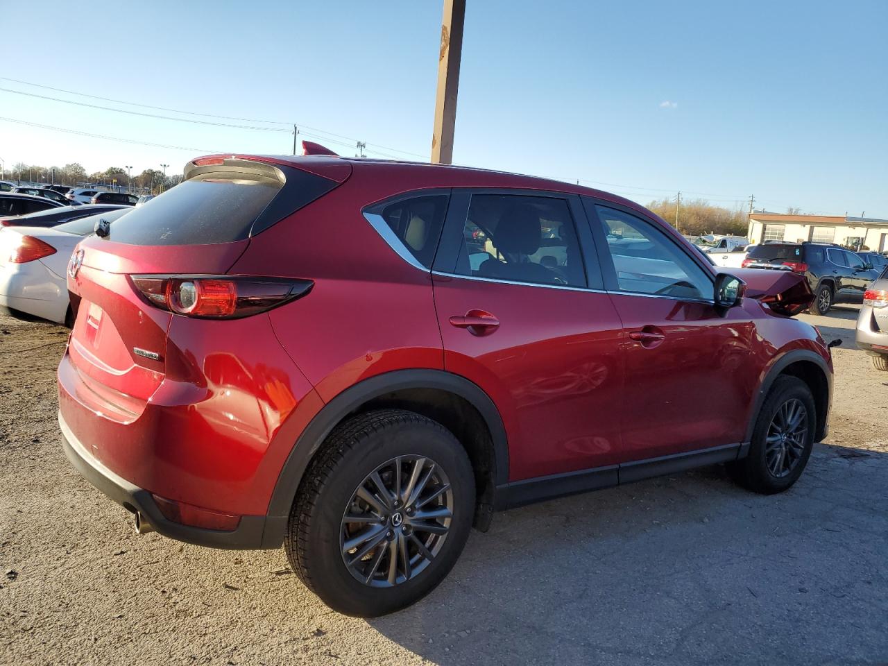 2020 Mazda CX-5 VIN JM3KFBCM6L0791776 Copart auction photo, front end / mechanical damage thumbnail 3
