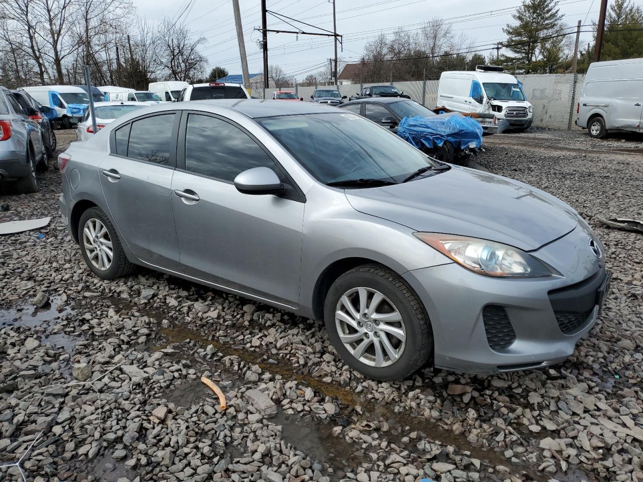 2012 Mazda 3 VIN JM1BL1V89C1539591 Copart auction photo, front end / water/flood damage thumbnail 4