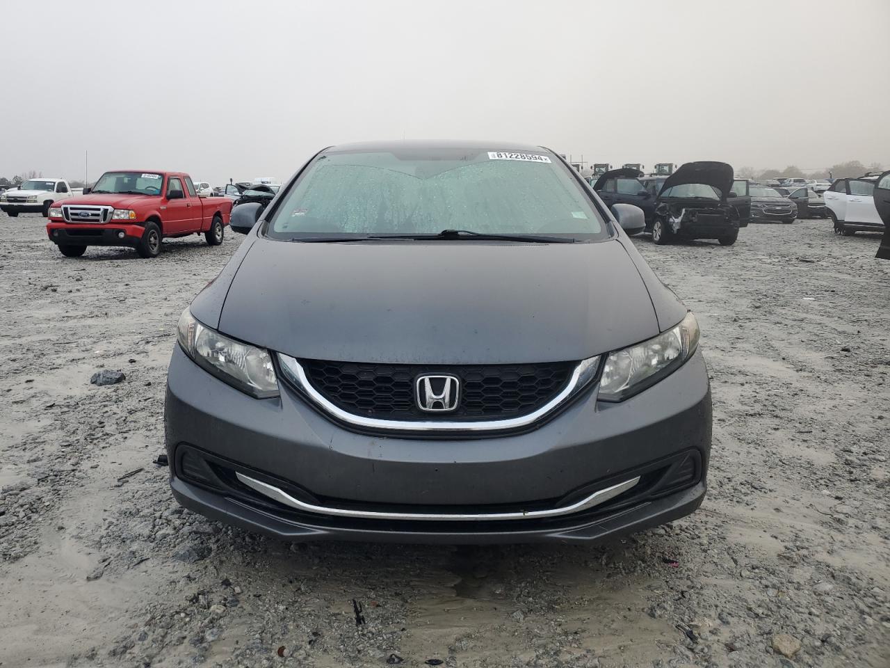 2013 Honda Civic VIN 2HGFB2F58DH580720 Copart auction photo, burn damage thumbnail 5