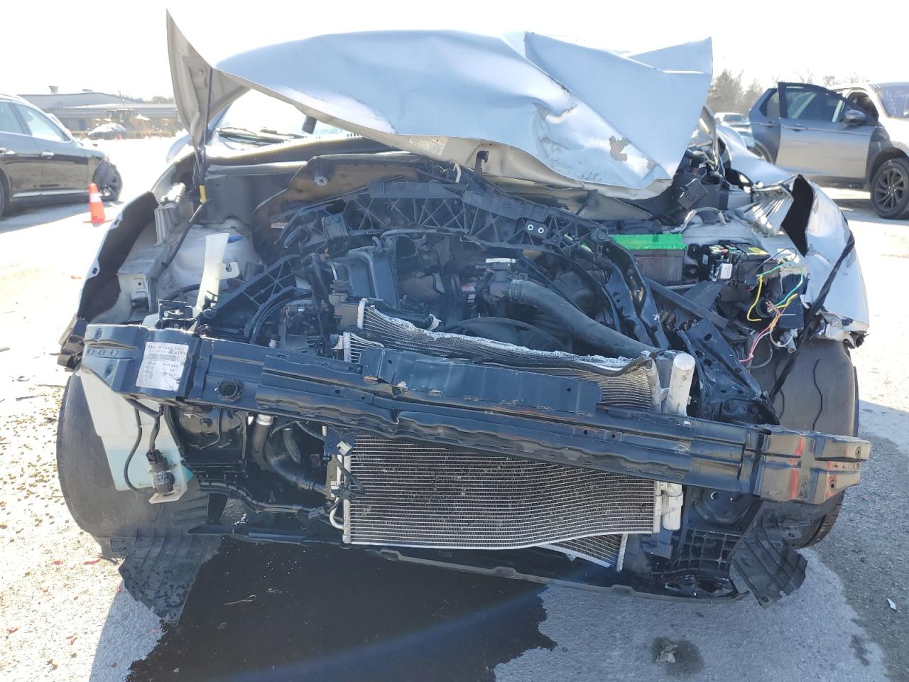 2014 KIA Rio VIN KNADM4A30E6356553 Copart auction photo, all over damage thumbnail 5