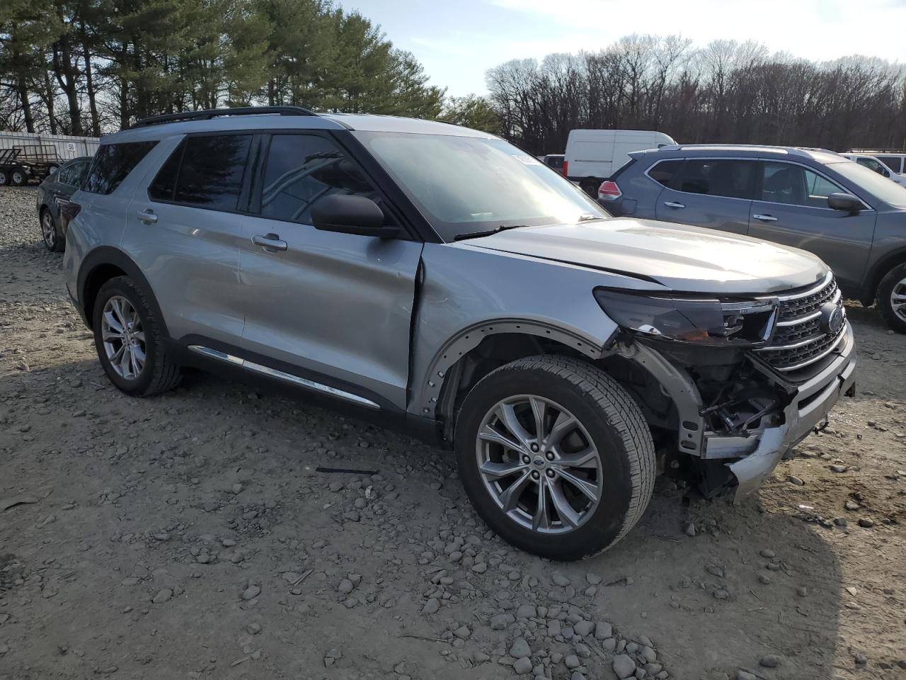 2020 Ford Explorer VIN 1FMSK7DH8LGB03895 Copart auction photo, front end / rear end damage thumbnail 4