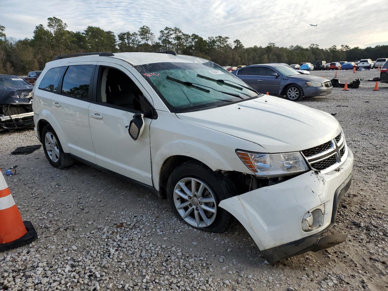 2014 Dodge Journey VIN 3C4PDCBBXET102189 Copart auction photo, water/flood / rollover damage thumbnail 4