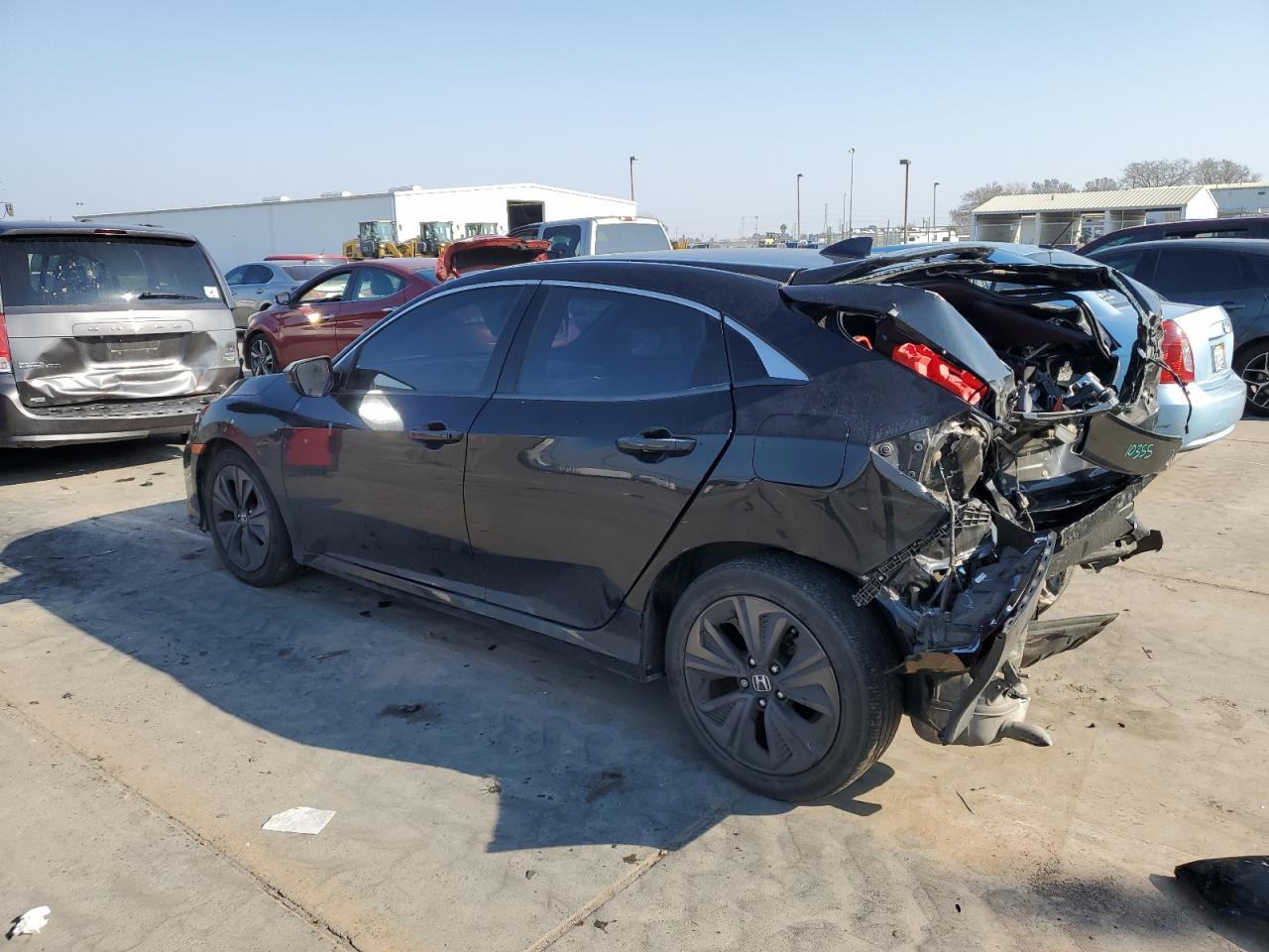 2018 Honda Civic VIN SHHFK7H51JU419019 Copart auction photo, rear end / front end damage thumbnail 2