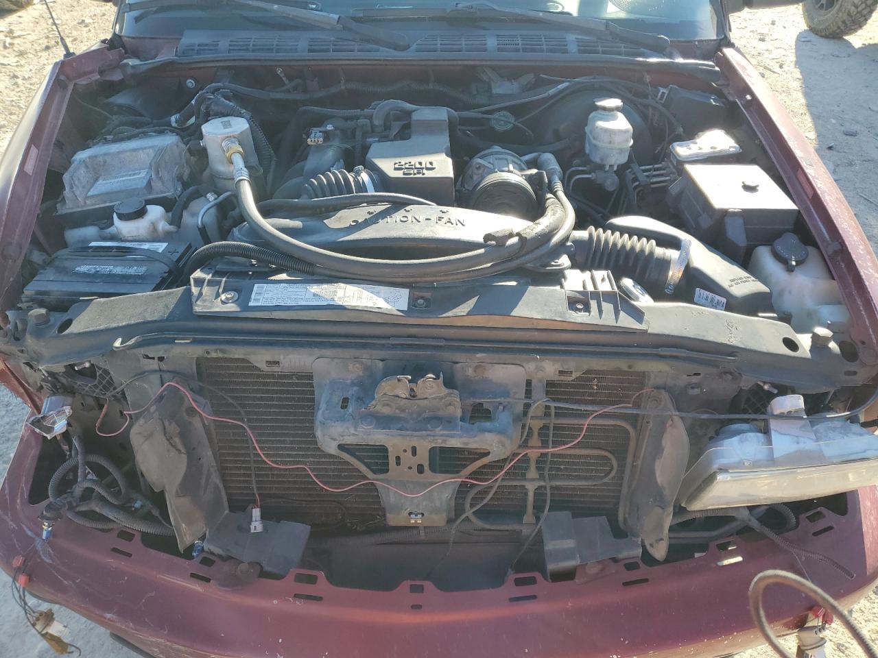 2000 Chevrolet S-10 Pickup VIN 1GCCS1458YK296520 Copart auction photo, front end damage thumbnail 11