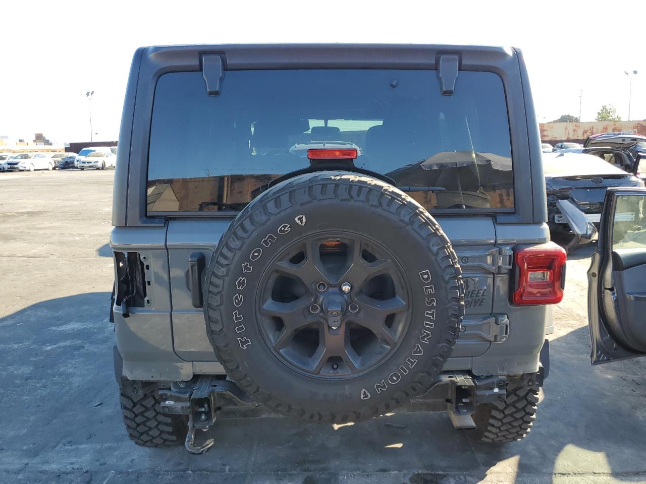 2020 Jeep Wrangler VIN 1C4HJXDG5LW348507 Copart auction photo, rear end damage thumbnail 6