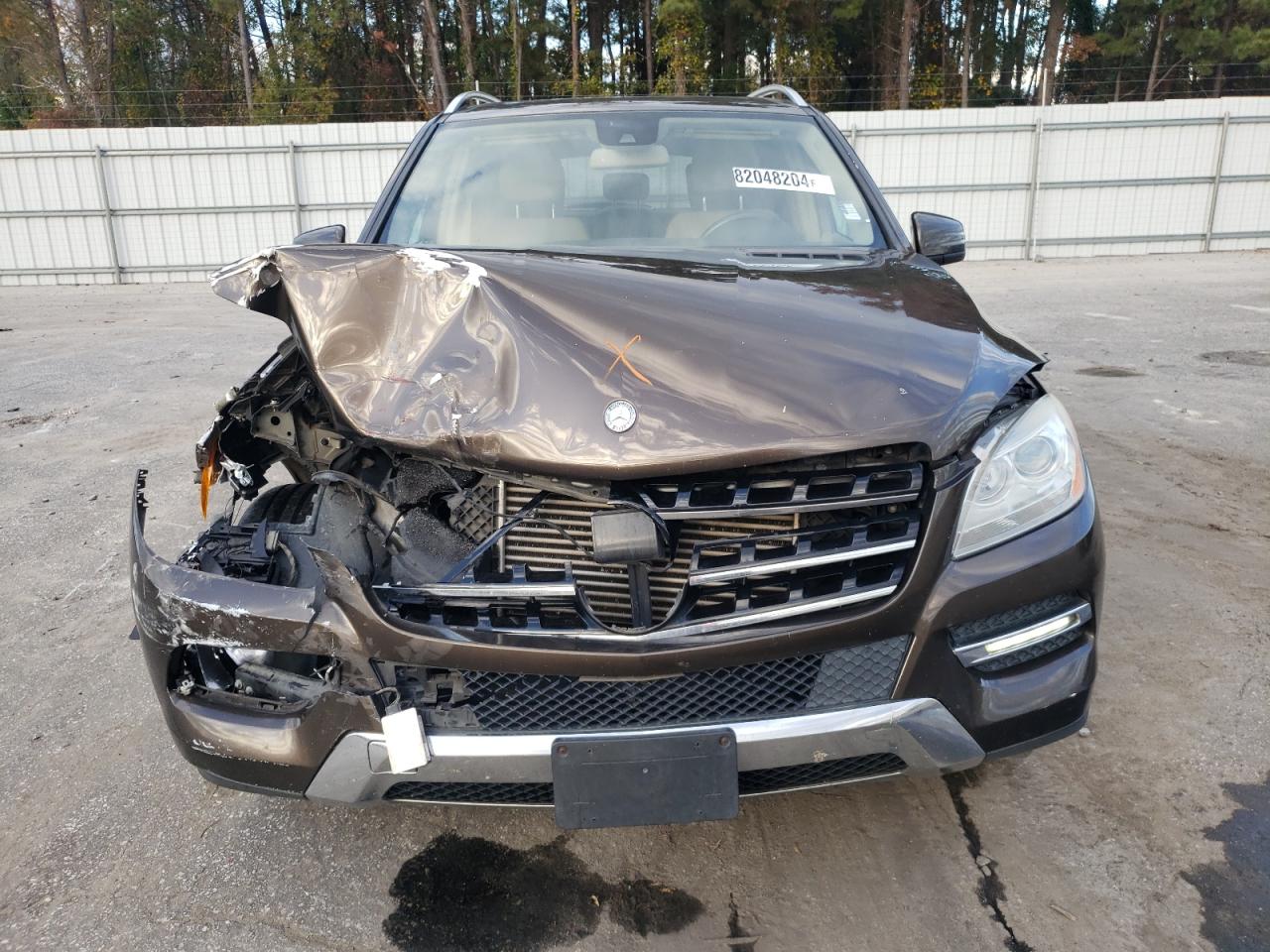 2012 Mercedes-Benz M-klasse VIN 4JGDA2EB3CA053080 Copart auction photo, front end damage thumbnail 5