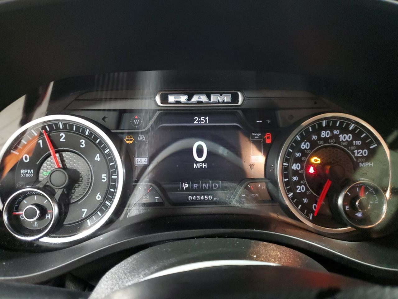 2021 RAM 1500 VIN 1C6SRFBT4MN721382 Copart auction photo, front end / side damage thumbnail 9