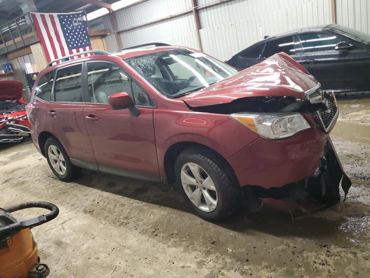 2015 Subaru Forester VIN JF2SJADC4FH492009 Copart auction photo, front end damage thumbnail 4