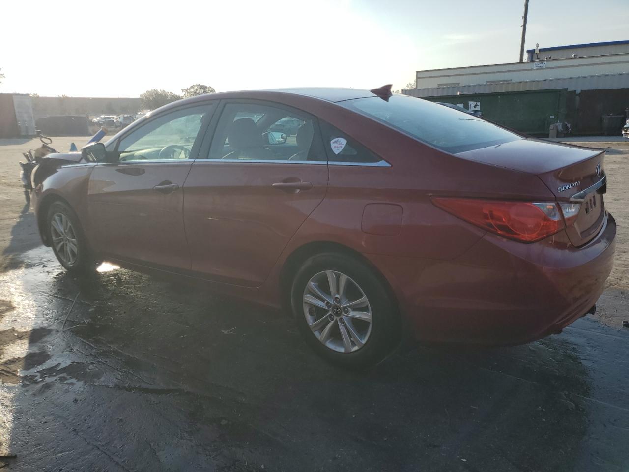 2012 Hyundai Sonata VIN 5NPEB4AC0CH456832 Copart auction photo, front end / side damage thumbnail 2
