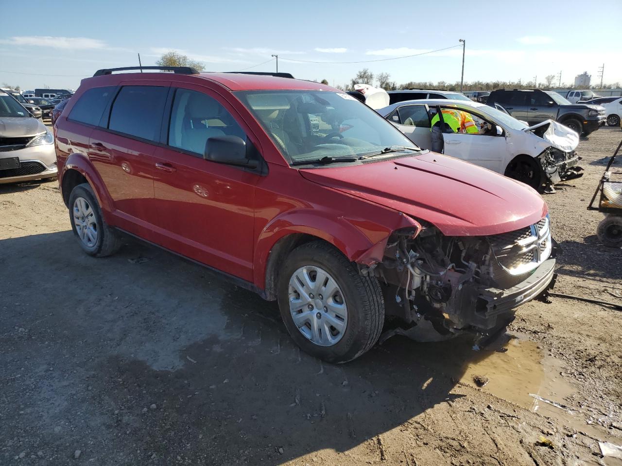 2020 Dodge Journey VIN 3C4PDCAB8LT183238 Copart auction photo, front end damage thumbnail 4
