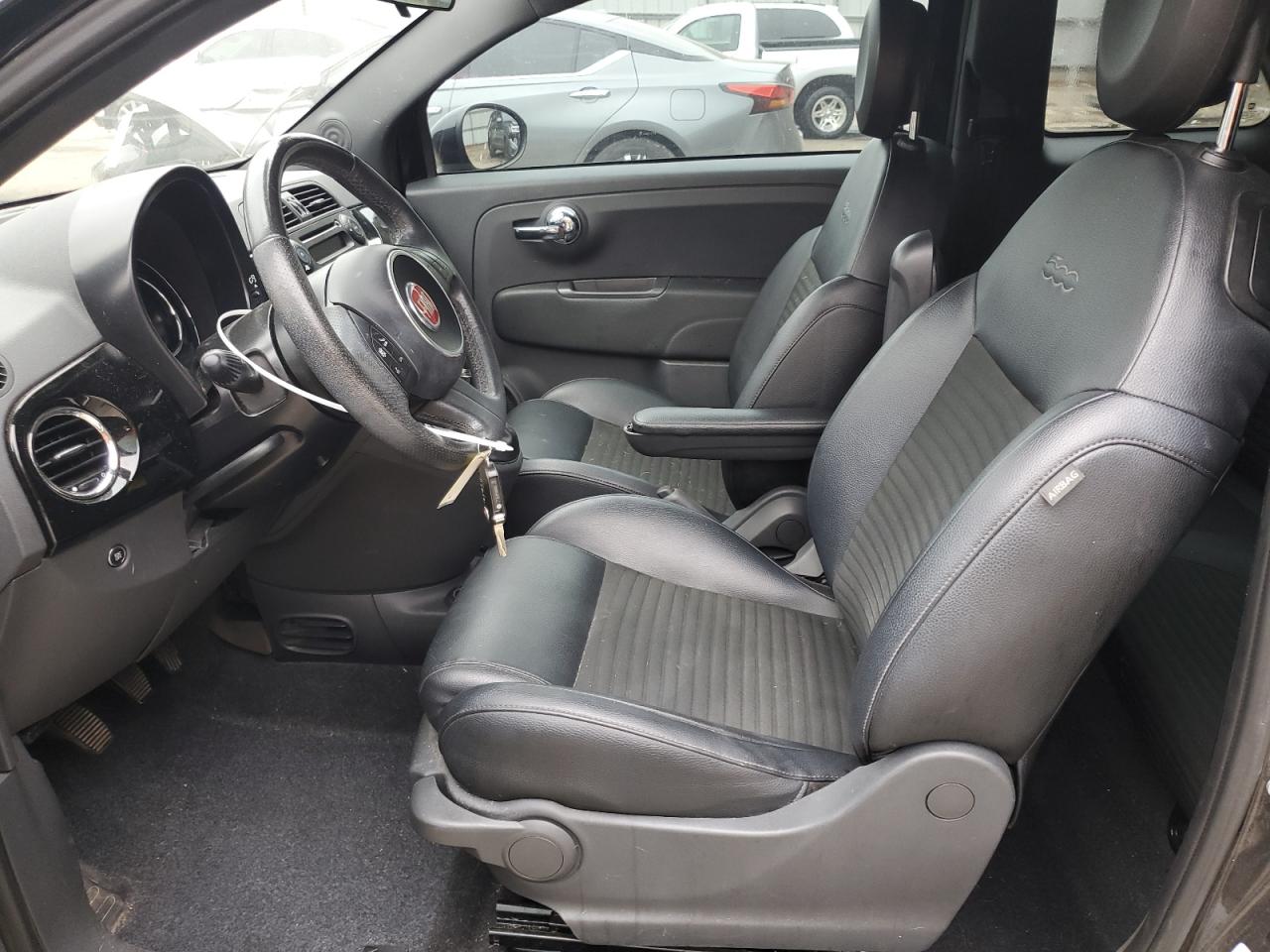 2015 Fiat 500 VIN 3C3CFFBR0FT504171 Copart auction photo, front end damage thumbnail 7