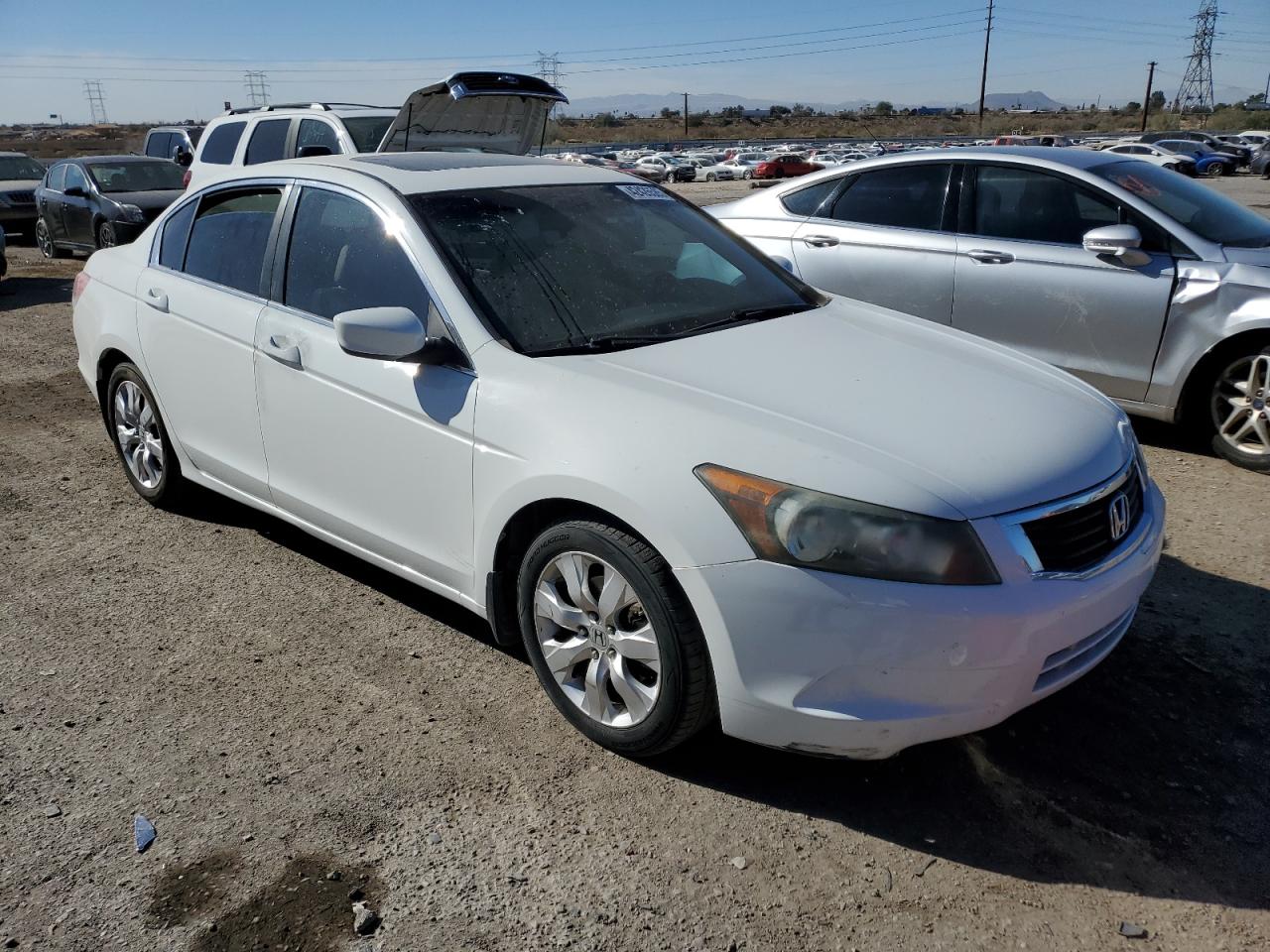 2010 Honda Accord VIN 1HGCP2F84AA020105 Copart auction photo, vandalism damage thumbnail 4