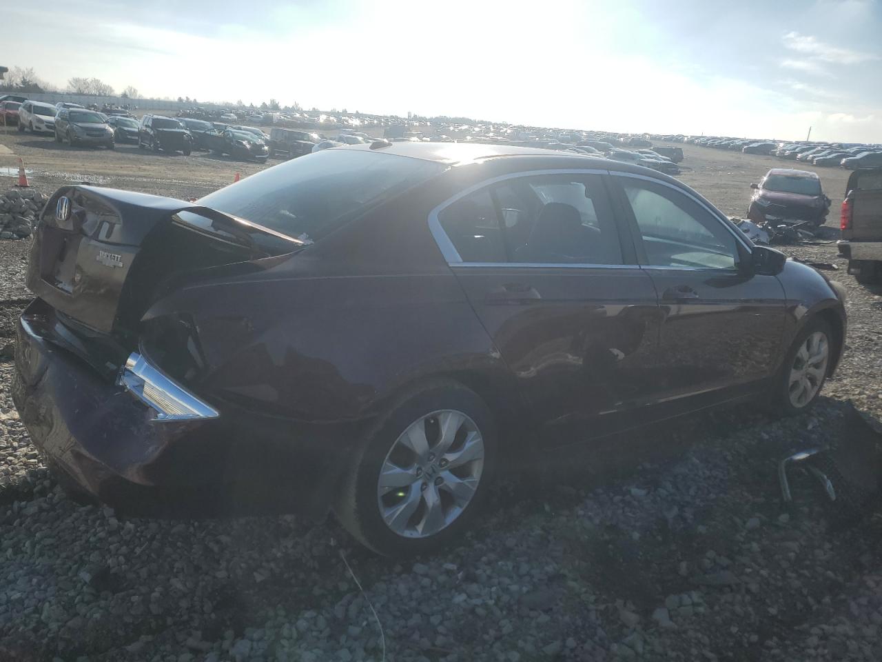 2009 Honda Accord VIN 1HGCP26829A024312 Copart auction photo, rear end damage thumbnail 3