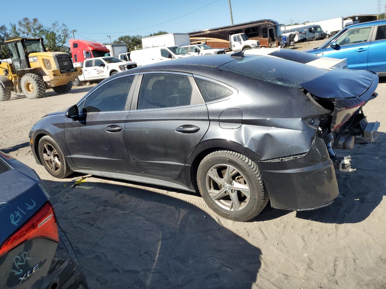 2020 Hyundai Sonata VIN 5NPEG4JA5LH022017 Copart auction photo, rear end / undercarriage damage thumbnail 2
