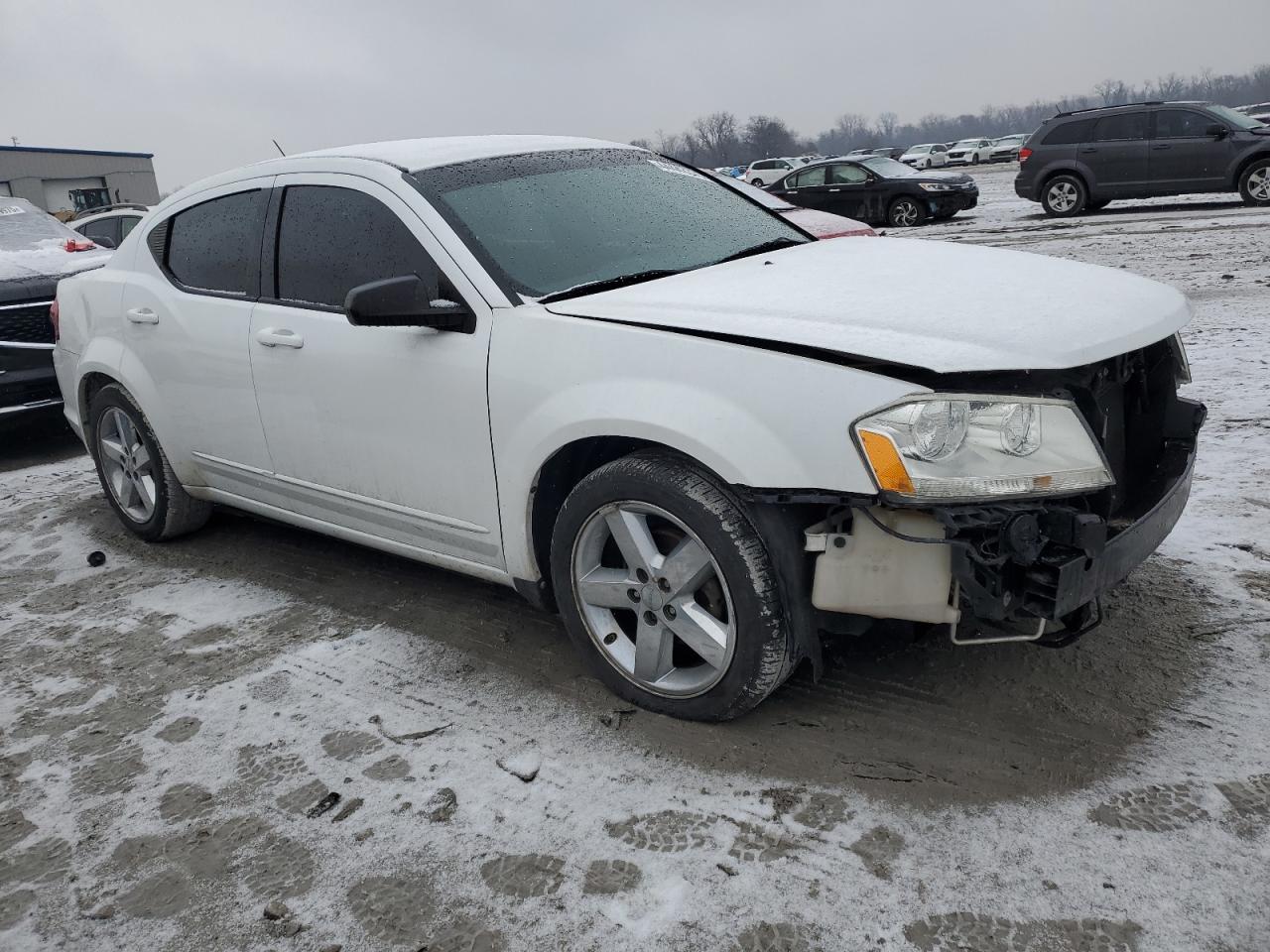 2013 Dodge Avenger VIN 1C3CDZAB3DN562316 Copart auction photo, front end / side damage thumbnail 4